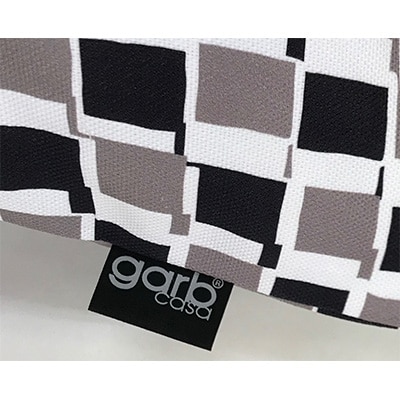 北欧デザイン　クッション　45×45cm　garb(R)casa　ブラック