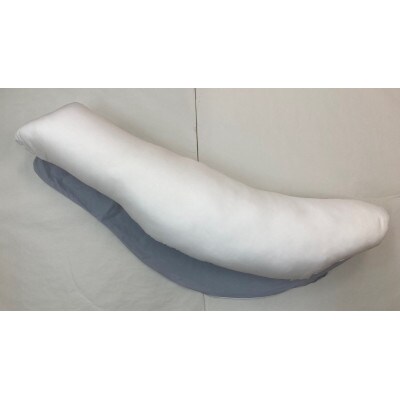 ドルフィン型　抱き枕　1個　ファスナー付専用カバー　グレー2枚付