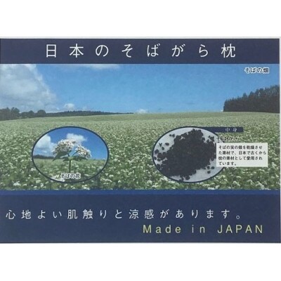 伝統を感じる　そばがら　まくら　【坊主枕 　民芸】　約17×36cm　GY