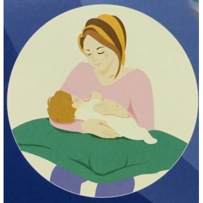 安心の日本製　授乳クッション枕　1個　綿100%の専用カバー(ファスナー式)　ピンク　2枚付