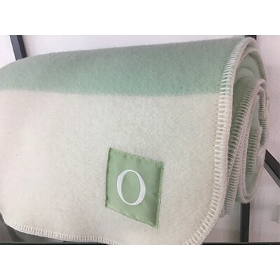 スポンディッシュ　ウール　毛布　シングル　グリーン系