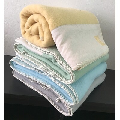 スポンディッシュ　ウール　毛布　シングル　グリーン系