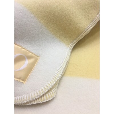 スポンディッシュ　ウール　毛布　ハーフサイズ　イエロー系