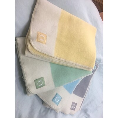 スポンディッシュ　ウール　毛布　ハーフサイズ　イエロー系
