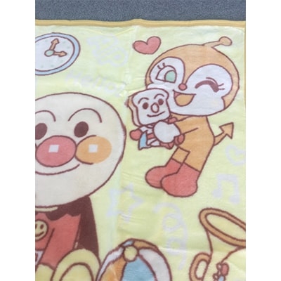 日本製　ベビー　毛布1枚　おくるみベスト1枚　A2柄　それいけ!アンパンマン　2枚組