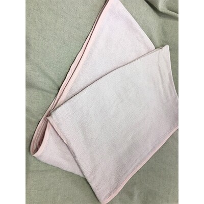 綿100%タオル生地　布団　襟カバー　　シングル　ピンク　同色2枚組
