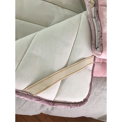 日本製　ボリューム　あったか　敷パッド　シングルロング　ピンク　1枚