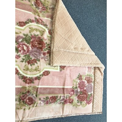 日本製　アクリル　マイヤー毛布　シングル　ピンク　1枚　(カシミヤ・ウールわた入り毛布)5099　