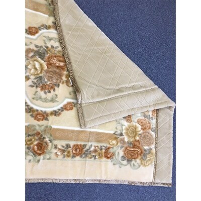 日本製　アクリル　マイヤー毛布　シングル　ベージュ　1枚　(カシミヤ・ウールわた入り毛布)5099　