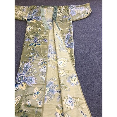 泉大津市産　新合繊総詰　マイヤー毛布夜着　200cm丈　サラサ　グリーン　9430GR