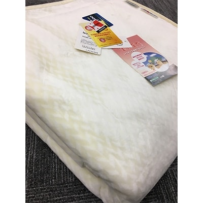 C.R.P加工毛布　クロスマイヤー毛布　シングルサイズ　パール　1枚　11701柄
