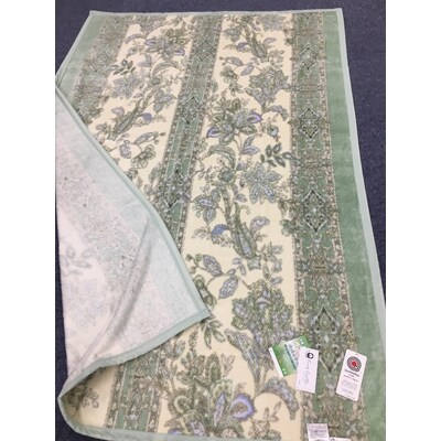 泉大津市産　マイヤー綿毛布　シングルサイズ　グリーン系　81720GR