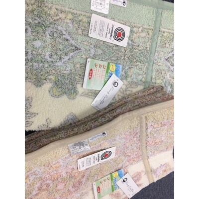 泉大津市産　先白FBZ　タオルケット　シングルサイズ　ベージュ系　13183BE