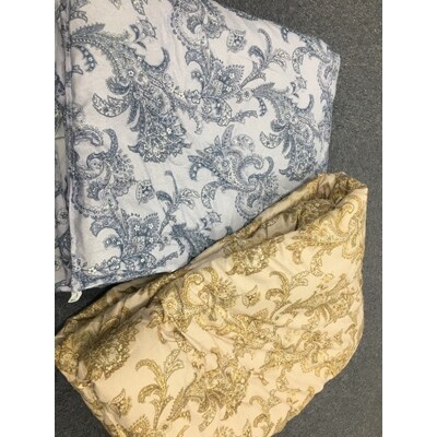 肌 掛けふとん シングルサイズ ブルー系 吸放湿性わた入0.4kg入り 5465BL