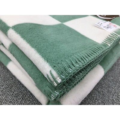 綿100%　綿毛布　シングル　140×200cm　グリーン系　CO909GR