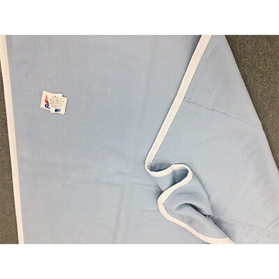 綿ガーゼケットと綿毛布のリバーシブル毛布　ダブル180×210cm　ブルー　S2825D　BL