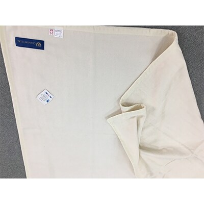 綿ガーゼケットと綿毛布のリバーシブル毛布　シングル140×190cm　生成り　S2-826Swh