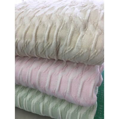 吸湿発熱　くしゅくしゅ　綿毛布　100×140cm　ベージュ