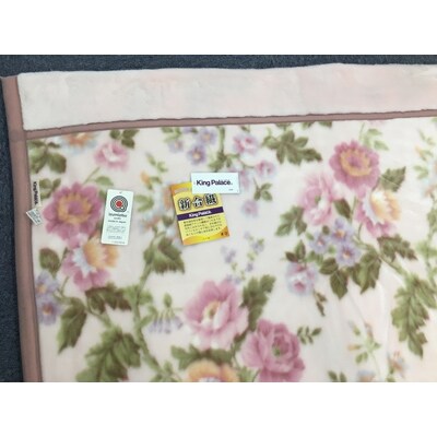 日本製　マイヤー毛布　ダブル(180×210cm)　ピンク　1枚　(新合繊合わせ毛布)4632