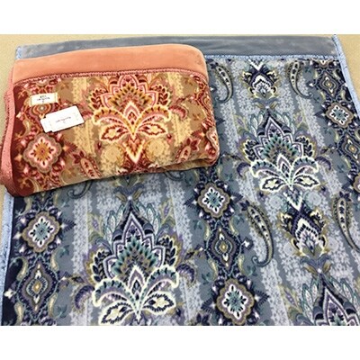 アクリル　マイヤー毛布2.5kg　シングル　ピンク　1枚　(合わせ毛布)M9817