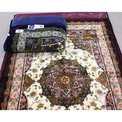 アクリル　マイヤー毛布2.4kg　シングル　ブルー　1枚　(新合繊合わせ毛布)YO2598