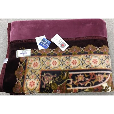 アクリル　マイヤー毛布2.4kg　シングル　ピンク　1枚　(新合繊合わせ毛布)YO2598