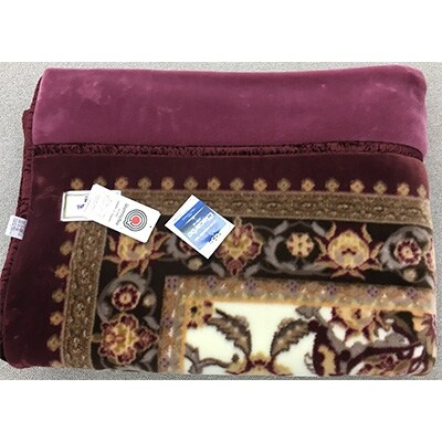 アクリル　マイヤー毛布2.6kg　シングル　ピンク　1枚　(カシミヤ・ウールわた入り)CAK135