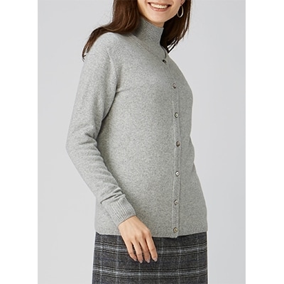 ふるさと納税 泉大津市 希少ベビーカシミヤ100%　女性　カーディガン　L　ベージュ　1枚 希少ベビーカシミヤ100% 女性 カーディガン L ベージュ 1枚