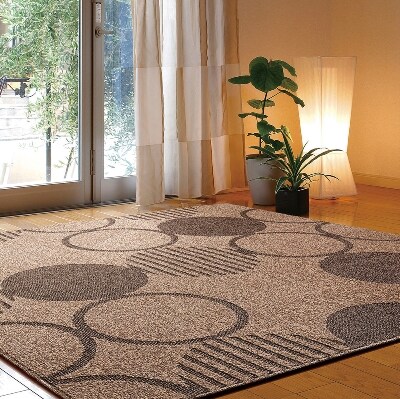 抗ウイルス加工　カーペット　ベージュ　1枚　　約130×185cm　270042209型