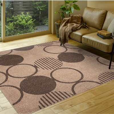 抗ウイルス加工　カーペット　ベージュ　1枚　　約130×185cm　270042209型