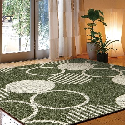 抗ウイルス加工　カーペット　グリーン　1枚　　約240×185cm　270042226型