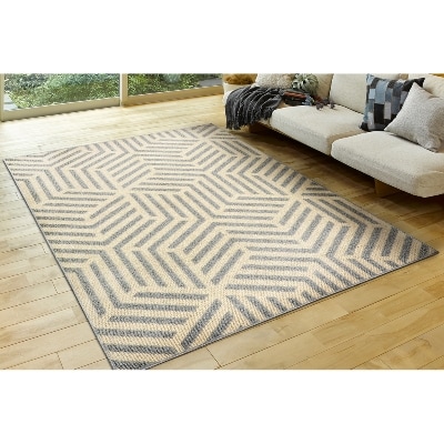 日本製　大判　カーペット　グレー　1枚　約220×250cm　240612369 型
