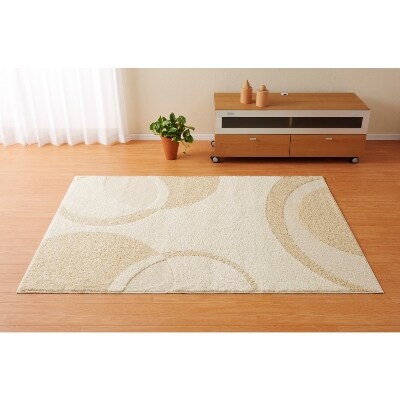 日本製　防ダニ加工　カーペット　アイボリー　1枚　約190×240cm　 600002312型