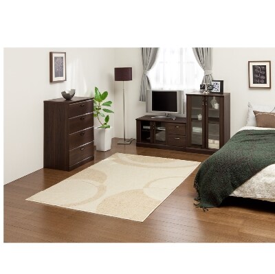 日本製　防ダニ加工　カーペット　アイボリー　1枚　約190×240cm　 600002312型