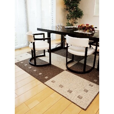 日本製　撥水・防汚　カーペット　アイボリー　1枚　　約240×330cm　 600011504型