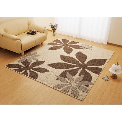 日本製　撥水・防汚　カーペット　アイボリー　1枚　　約220×250cm　 600021802型
