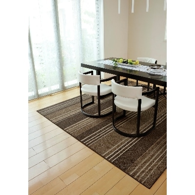 日本製　撥水・防汚　カーペット　ブラウン　1枚　　約240×330cm　 600022202型