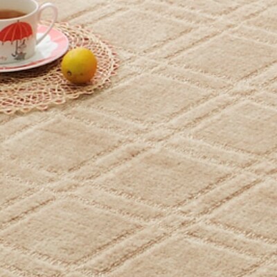 日本製　カーペット　長方形　6帖　約261×352cm　ベージュ　1枚　 600016460型