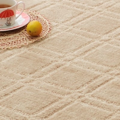 日本製　カーペット　長方形　10帖　約352×440cm　ベージュ　1枚　 600016490型