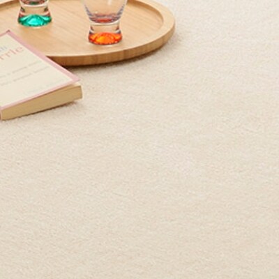 日本製　カーペット　長方形　10帖　約352×440cm　アイボリー　1枚　 600016390型