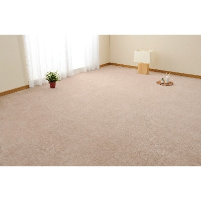 日本製　カーペット　長方形　6帖　約261×352cm　ベージュ　1枚　 600017560型