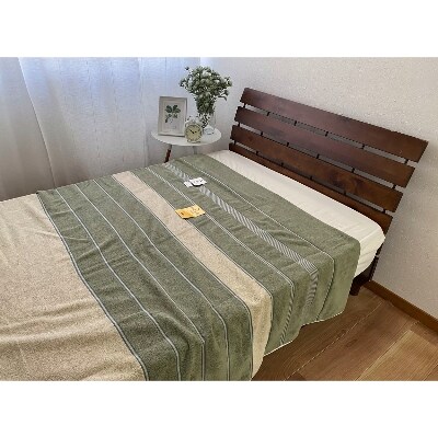 日本製　洗える　タオルケット　シングル　140x200cm　1枚　N-0253611GR