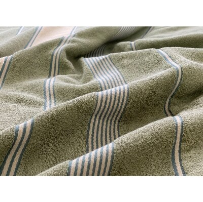 日本製　洗える　タオルケット　シングル　140x200cm　1枚　N-0253611GR