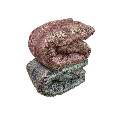 羽毛布団　シングル　ポーランド産WDD93%　1.3kg入り　ブルー　1枚　N-F-023SBL