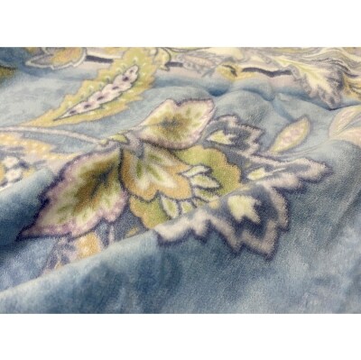 泉大津産　綿マイヤー毛布　シングル　140x200cm　ブルー　1枚　S-81723BL