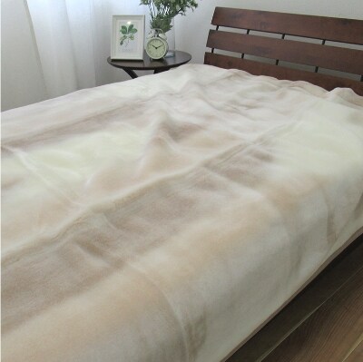 C.R.P加工毛布　マイヤー毛布　シングル　ベージュ　1枚　(ニューマイヤー毛布)11707BE
