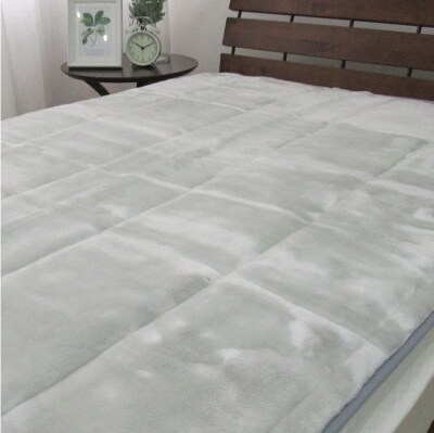 C.R.P加工　敷きパッド　シングル100×205cm　グレー　1枚　31511GY
