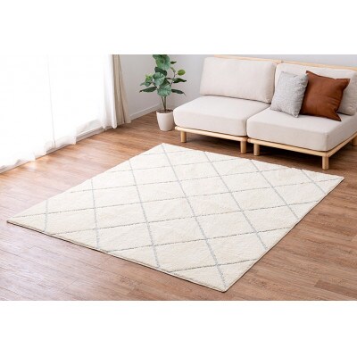 日本製　光触媒高機能　カーペット　アイボリー　1枚　約130×185cm　600092910型