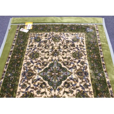 日本製　アクリル　マイヤー毛布　シングル　グリーン　1枚　(新合繊合わせ毛布)1638GR