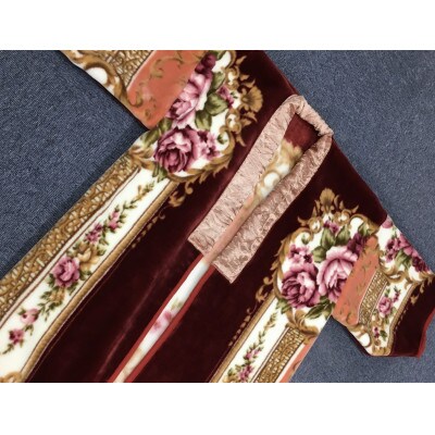 泉大津市産　新合繊アクリル　マイヤー毛布夜着　200cm丈　ピンク　1枚　9434PI